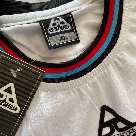 NWT Houston push men’s white short sleeve jersey top size XL extra large - Picture 2 of 3